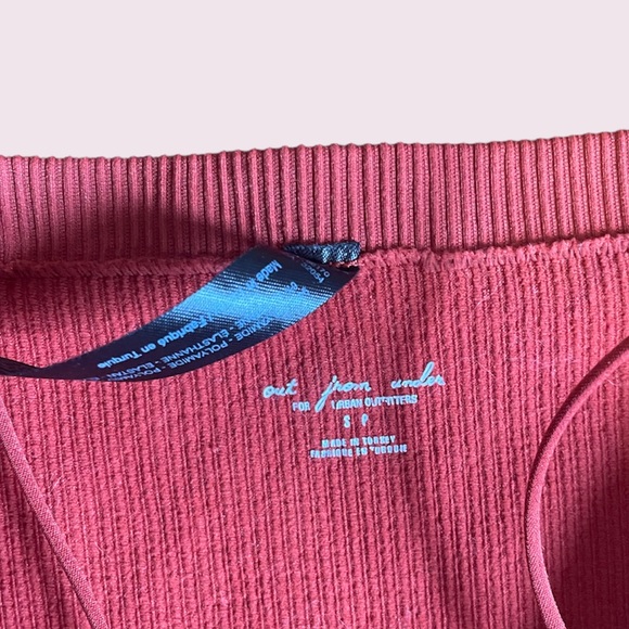 Urban Outfitters Out From Under Ribbed Bodycon Mini Cami Dress Red - Picture 2 of 2